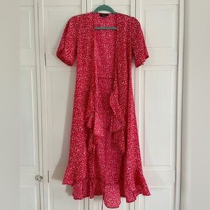 ASOS Red Floral Maxi Dress